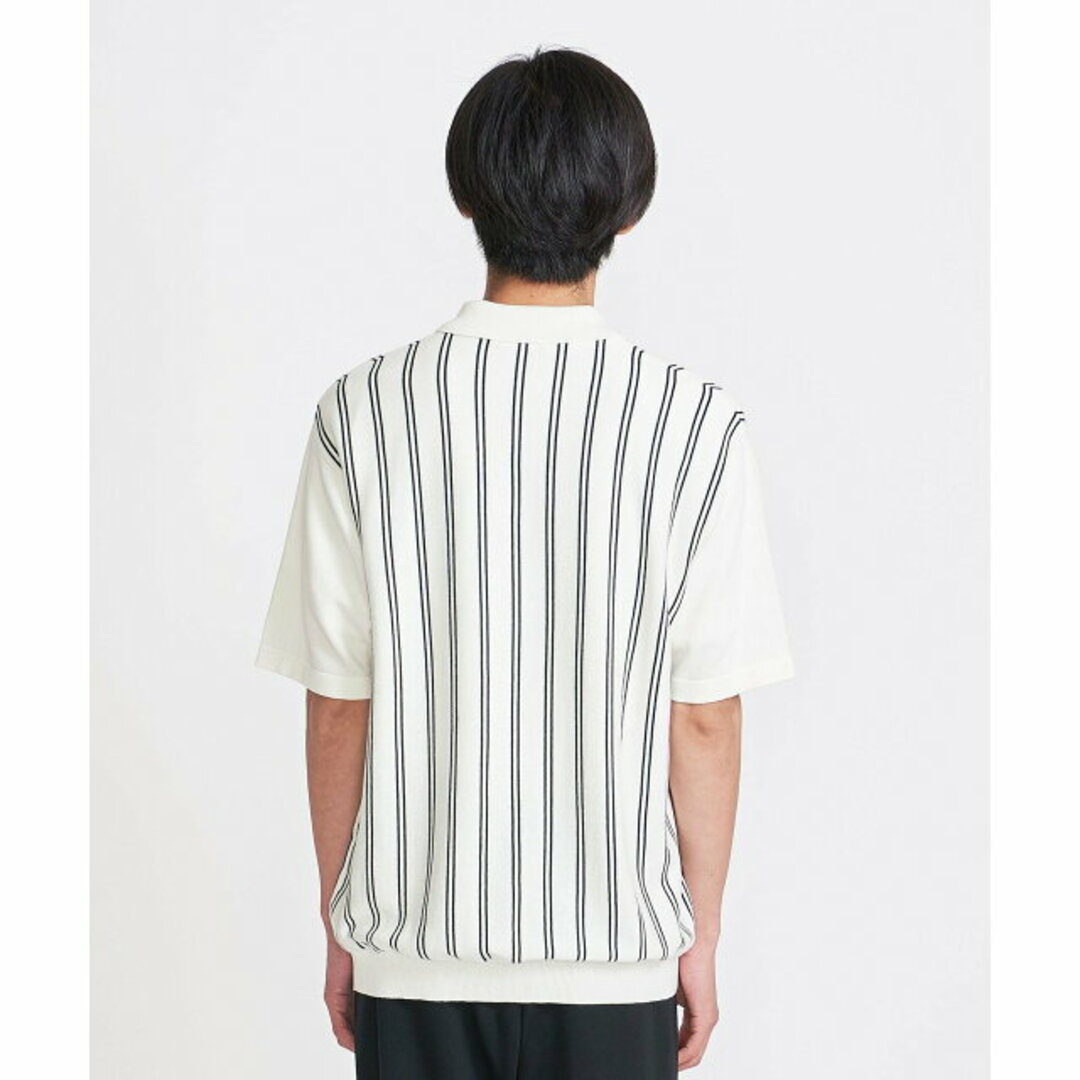 BEAUTY&YOUTH UNITED ARROWS(ビューティアンドユースユナイテッドアローズ)の【NATURAL】<info. BEAUTY&YOUTH> コットン ストライプ ニット ポロシャツ メンズのトップス(ポロシャツ)の商品写真