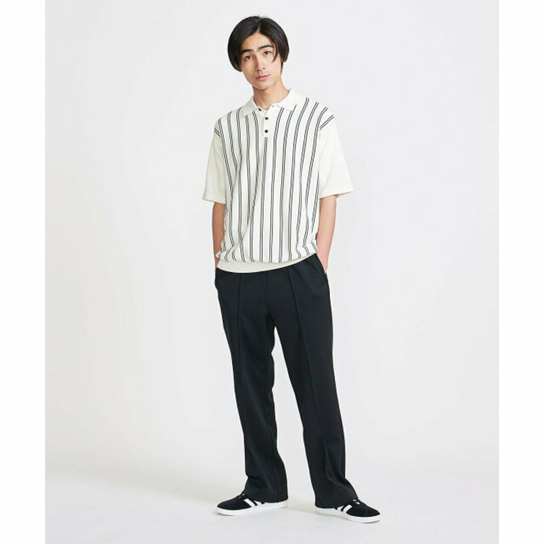 BEAUTY&YOUTH UNITED ARROWS(ビューティアンドユースユナイテッドアローズ)の【NATURAL】<info. BEAUTY&YOUTH> コットン ストライプ ニット ポロシャツ メンズのトップス(ポロシャツ)の商品写真