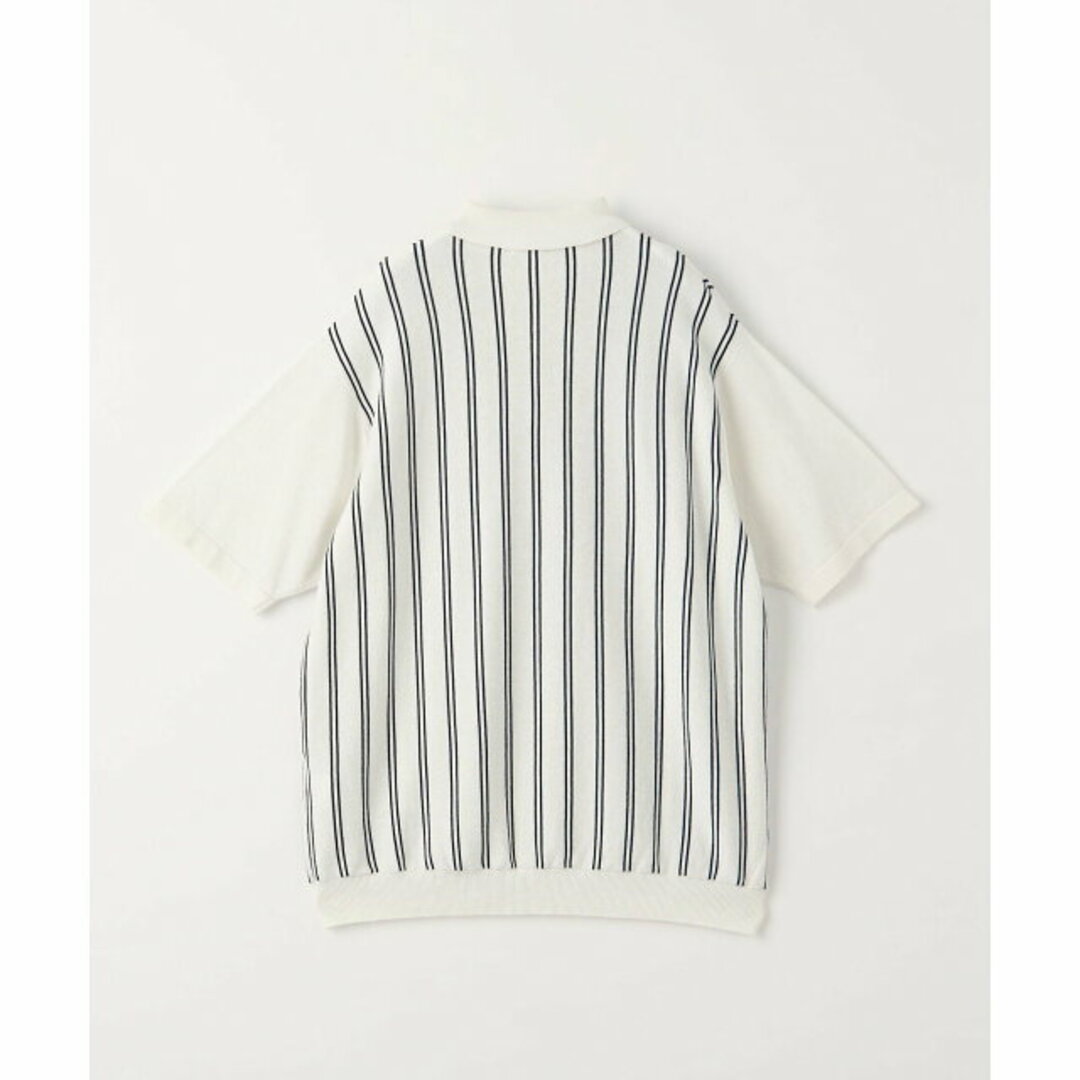 BEAUTY&YOUTH UNITED ARROWS(ビューティアンドユースユナイテッドアローズ)の【NATURAL】<info. BEAUTY&YOUTH> コットン ストライプ ニット ポロシャツ メンズのトップス(ポロシャツ)の商品写真