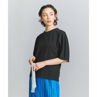 ビューティアンドユースユナイテッドアローズ(BEAUTY&YOUTH UNITED ARROWS)の【BLACK】コットンブレンド カーブスリーブ カットソー プルオーバー(カットソー(長袖/七分))