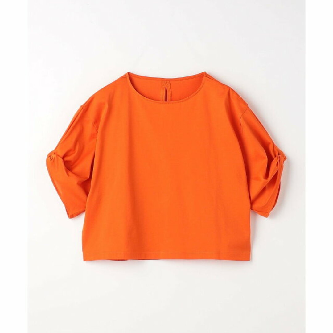 UNITED ARROWS green label relaxing(ユナイテッドアローズグリーンレーベルリラクシング)の【ORANGE】ツイストスリーブ ドルマン プルオーバー カットソー T レディースのトップス(カットソー(長袖/七分))の商品写真