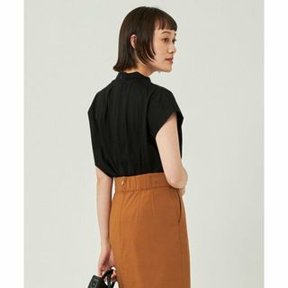 ユナイテッドアローズグリーンレーベルリラクシング(UNITED ARROWS green label relaxing)の【BLACK】アルビニ ハイネック フレンチスリーブ プルオーバー(カットソー(長袖/七分))