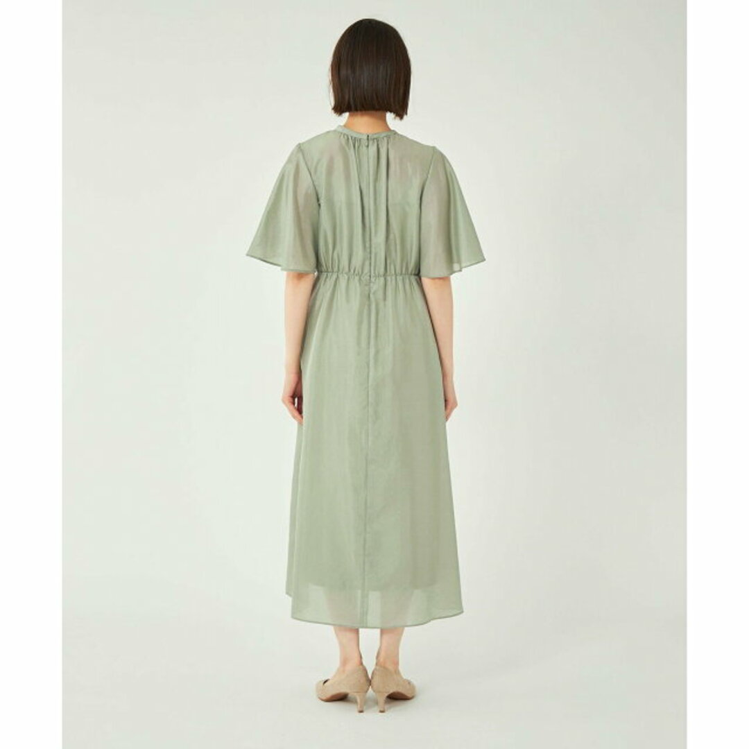 UNITED ARROWS green label relaxing(ユナイテッドアローズグリーンレーベルリラクシング)の【OLIVE】【FREE】シアー スタンドネック フレア スリーブ ワンピース レディースのワンピース(ロングワンピース/マキシワンピース)の商品写真