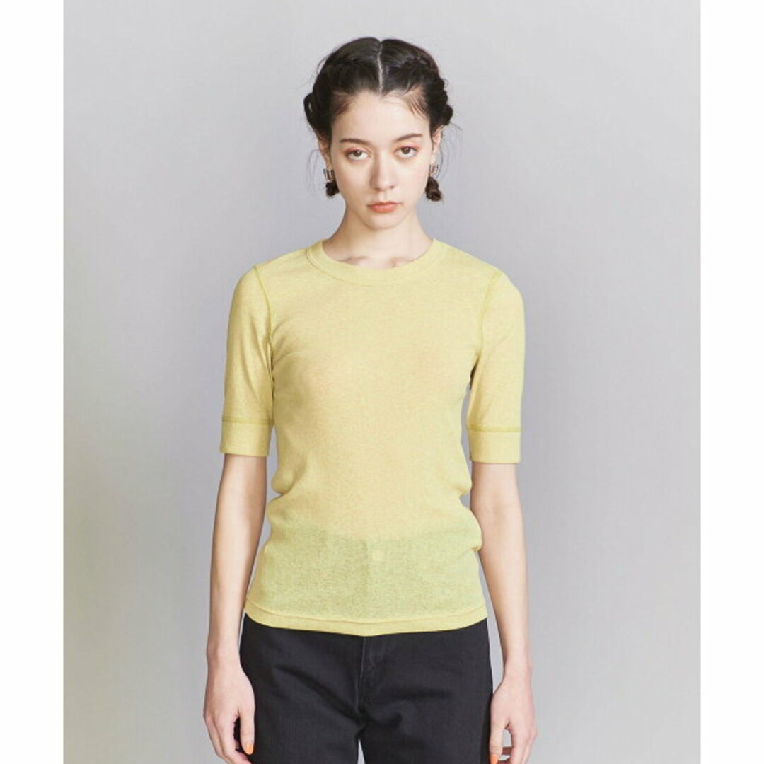 BEAUTY&YOUTH UNITED ARROWS(ビューティアンドユースユナイテッドアローズ)の【YELLOW】ポリエステル コンパクト Tシャツ レディースのトップス(カットソー(長袖/七分))の商品写真