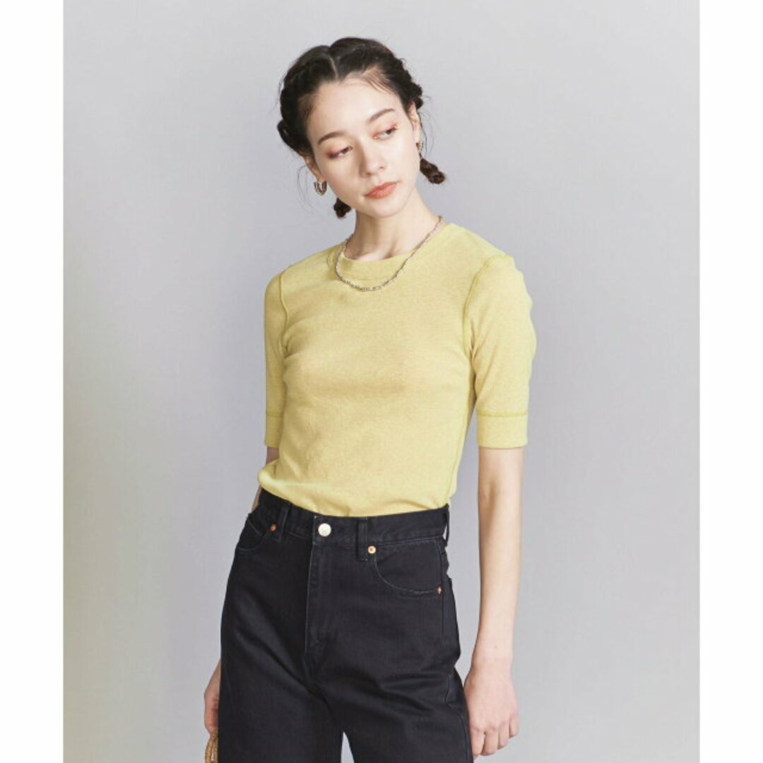 BEAUTY&YOUTH UNITED ARROWS(ビューティアンドユースユナイテッドアローズ)の【YELLOW】ポリエステル コンパクト Tシャツ レディースのトップス(カットソー(長袖/七分))の商品写真