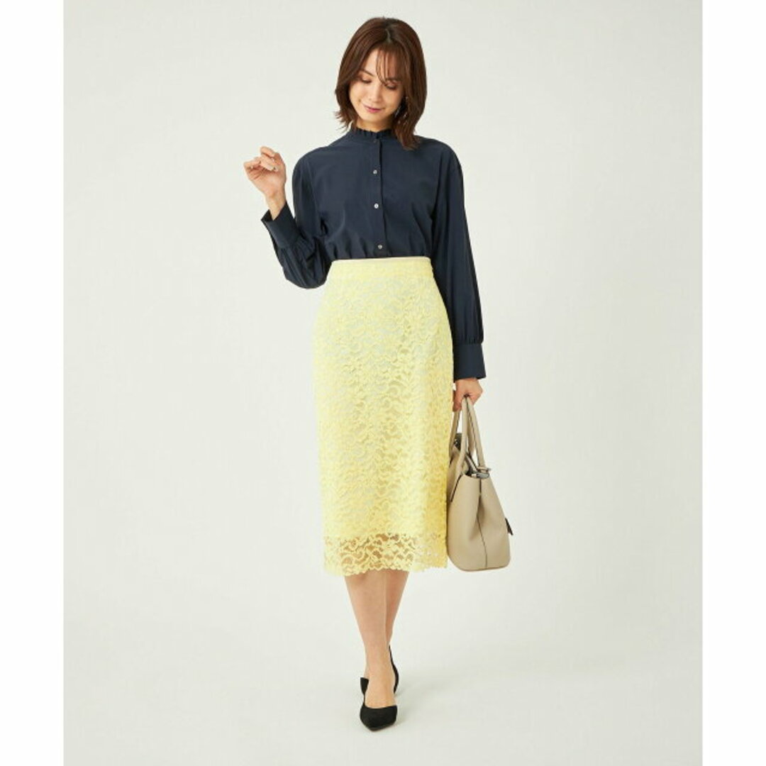 UNITED ARROWS green label relaxing(ユナイテッドアローズグリーンレーベルリラクシング)の【YELLOW】【M(38)】レース タイトスカート レディースのスカート(ロングスカート)の商品写真