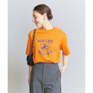 ビューティアンドユースユナイテッドアローズ(BEAUTY&YOUTH UNITED ARROWS)の【ORANGE】【別注】<AMERICANA>スポーツプリントTシャツ(カットソー(長袖/七分))