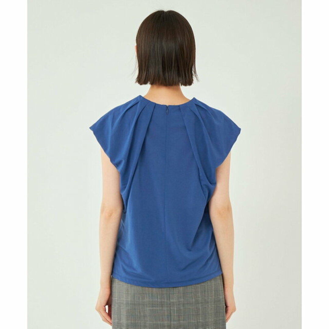 UNITED ARROWS green label relaxing(ユナイテッドアローズグリーンレーベルリラクシング)の【COBALT】【FREE】ショルダータック シアー フレンチスリーブ プルオーバー カットソー レディースのトップス(カットソー(長袖/七分))の商品写真