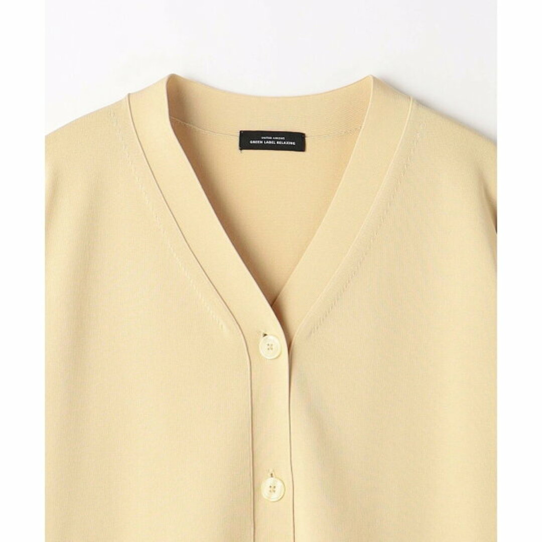 UNITED ARROWS green label relaxing(ユナイテッドアローズグリーンレーベルリラクシング)の【BEIGE】【FREE】セミワイド ショート Vネック カーディガン -ウォッシャブル- レディースのトップス(カーディガン)の商品写真