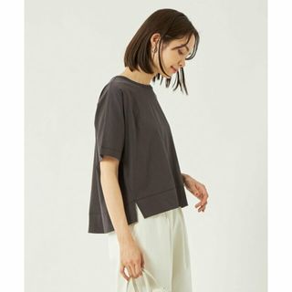 ユナイテッドアローズグリーンレーベルリラクシング(UNITED ARROWS green label relaxing)の【DK.GRAY】クロップド ドルマン プルオーバー カットソー(カットソー(長袖/七分))