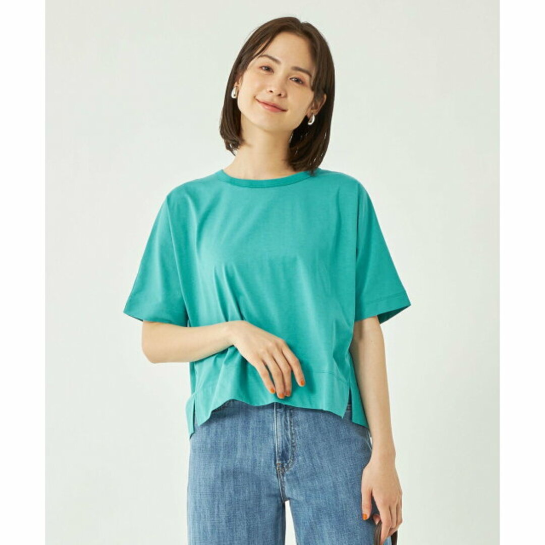 UNITED ARROWS green label relaxing(ユナイテッドアローズグリーンレーベルリラクシング)の【TURQUOISE】【FREE】クロップド ドルマン プルオーバー カットソー レディースのトップス(カットソー(長袖/七分))の商品写真