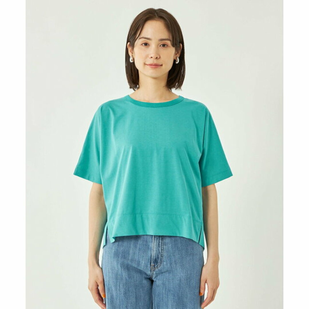 UNITED ARROWS green label relaxing(ユナイテッドアローズグリーンレーベルリラクシング)の【TURQUOISE】クロップド ドルマン プルオーバー カットソー レディースのトップス(カットソー(長袖/七分))の商品写真