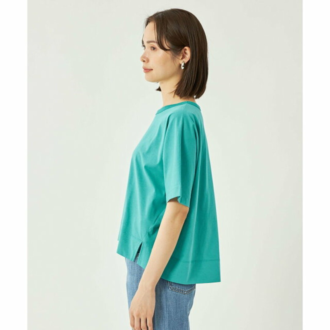 UNITED ARROWS green label relaxing(ユナイテッドアローズグリーンレーベルリラクシング)の【TURQUOISE】【FREE】クロップド ドルマン プルオーバー カットソー レディースのトップス(カットソー(長袖/七分))の商品写真