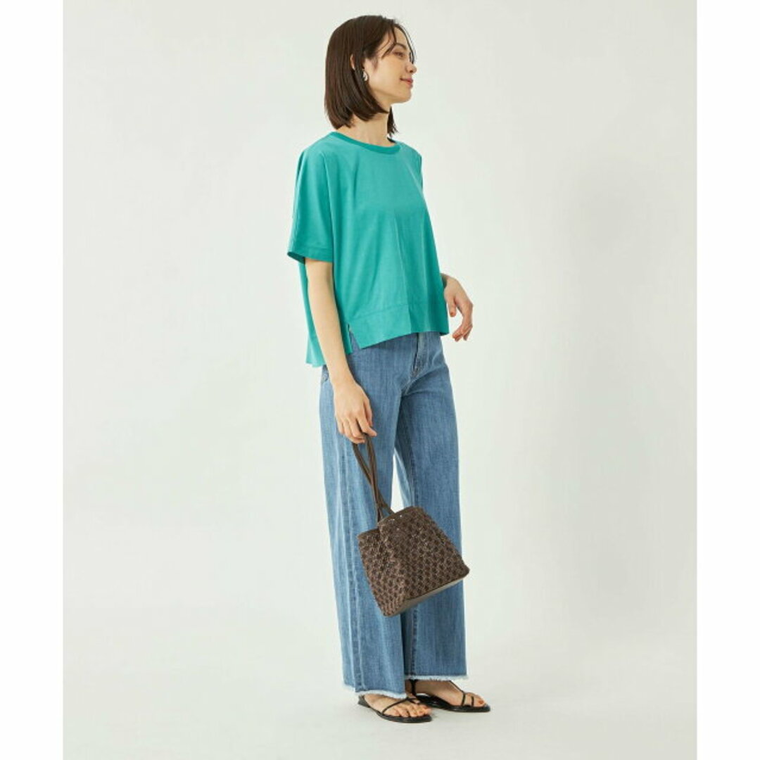 UNITED ARROWS green label relaxing(ユナイテッドアローズグリーンレーベルリラクシング)の【TURQUOISE】【FREE】クロップド ドルマン プルオーバー カットソー レディースのトップス(カットソー(長袖/七分))の商品写真