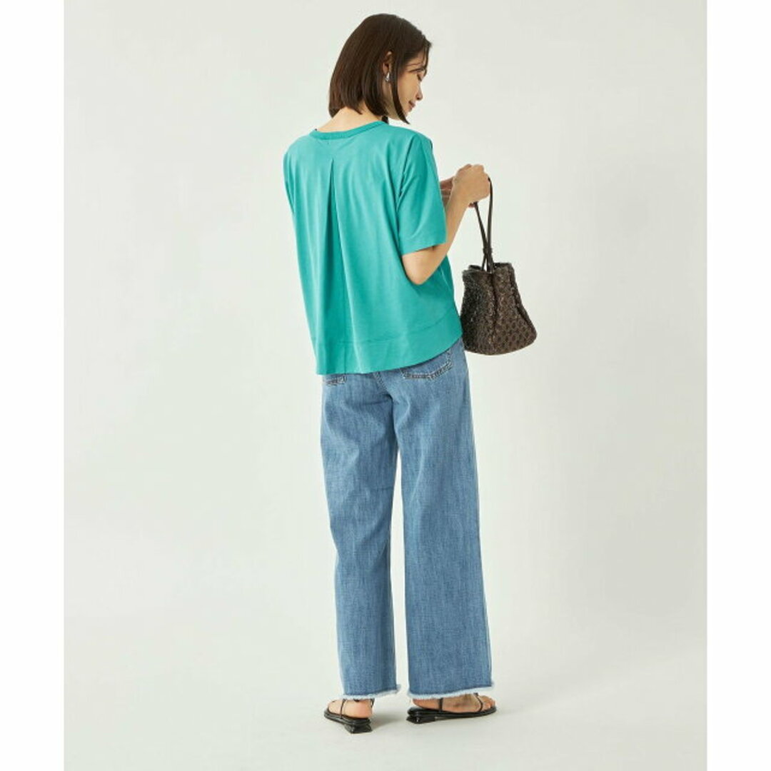 UNITED ARROWS green label relaxing(ユナイテッドアローズグリーンレーベルリラクシング)の【TURQUOISE】【FREE】クロップド ドルマン プルオーバー カットソー レディースのトップス(カットソー(長袖/七分))の商品写真