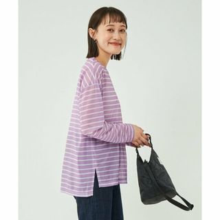 ユナイテッドアローズグリーンレーベルリラクシング(UNITED ARROWS green label relaxing)の【その他2】プリント シアー ボーダー プルオーバー カットソー Tシャツ(カットソー(長袖/七分))