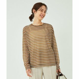 ユナイテッドアローズグリーンレーベルリラクシング(UNITED ARROWS green label relaxing)の【その他3】プリント シアー ボーダー プルオーバー カットソー Tシャツ(カットソー(長袖/七分))