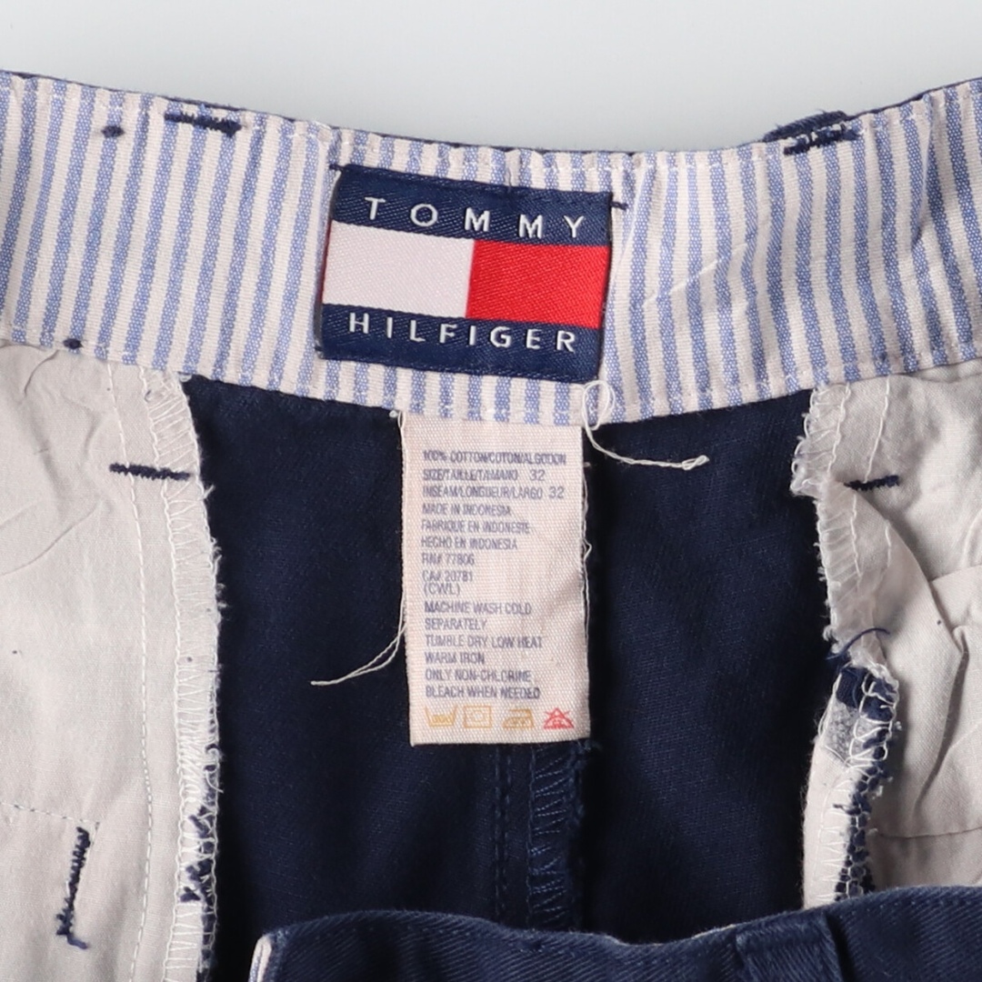 TOMMY HILFIGER(トミーヒルフィガー)の古着 90年代 トミーヒルフィガー TOMMY HILFIGER ツータック チノパンツ メンズw32 ヴィンテージ /eaa428917 メンズのパンツ(チノパン)の商品写真