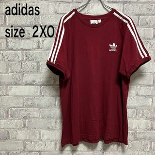 アディダス(adidas)の【adidas】アディダス Tシャツ 2XO お洒落 トレフォイル(Tシャツ/カットソー(半袖/袖なし))