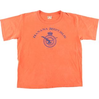 バナナリパブリック(Banana Republic)の古着 90年代 バナナリパブリック BANANA REPUBLIC 半袖 ロゴTシャツ USA製 メンズL ヴィンテージ /eaa428128(Tシャツ/カットソー(半袖/袖なし))