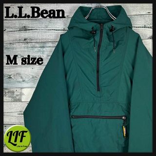 L.L.Bean - エルエルビーン 80s 山ロゴタグ アノラックパーカー グリーン M