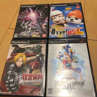 プレイステーション2(PlayStation2)のキングダムハーツII他説明書なしソフト4本セット(家庭用ゲームソフト)