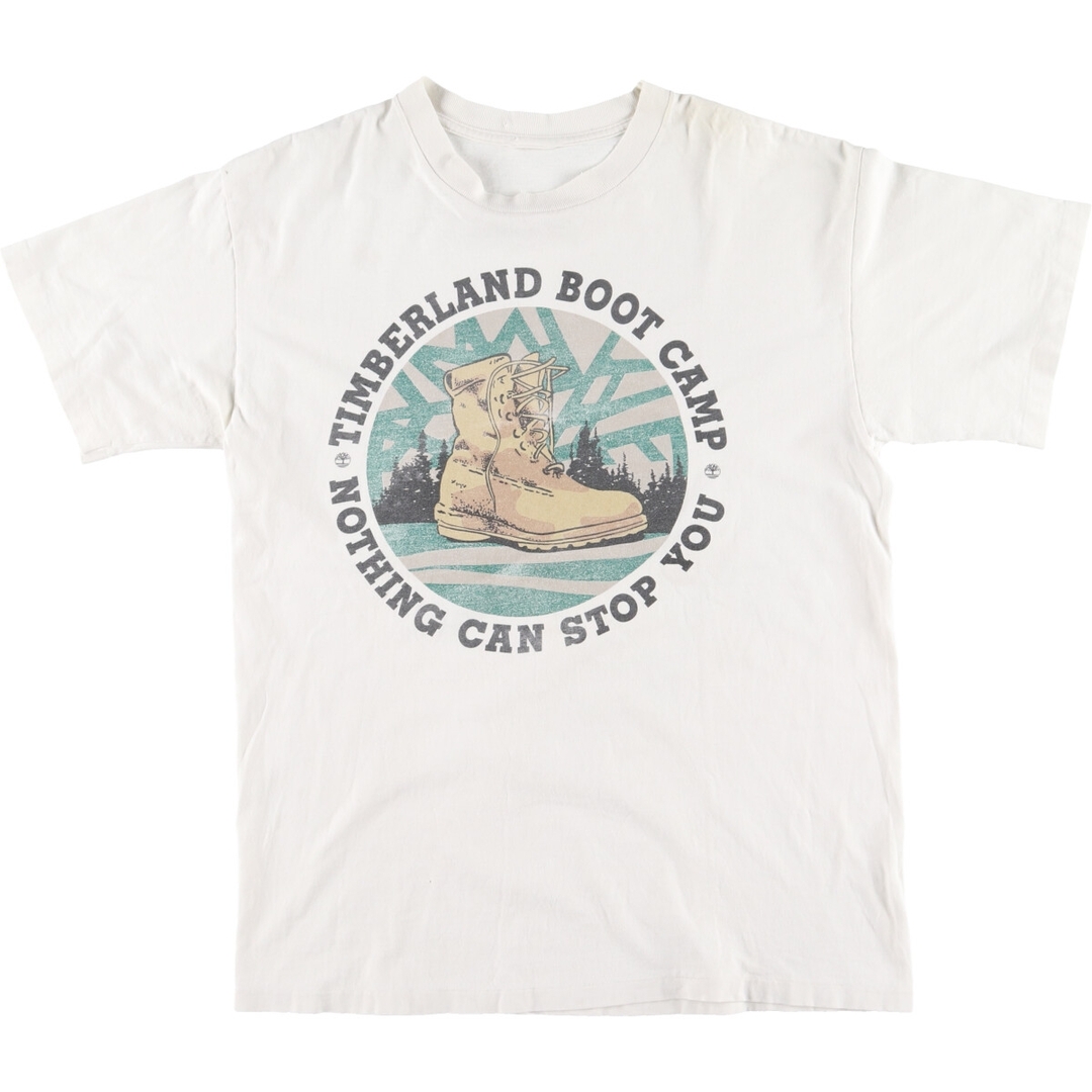 Timberland(ティンバーランド)の古着 90年代 ティンバーランド Timberland 半袖 プリントTシャツ メンズL ヴィンテージ /eaa428131 メンズのトップス(Tシャツ/カットソー(半袖/袖なし))の商品写真