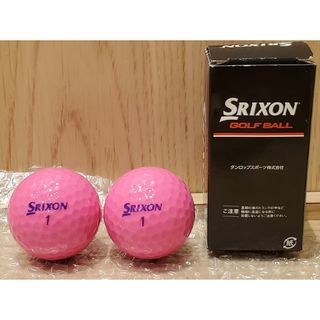 スリクソン(Srixon)の【新品】２コ Srixon ゴルフボール ピンクカラー ダンロップスポーツ(ゴルフ)