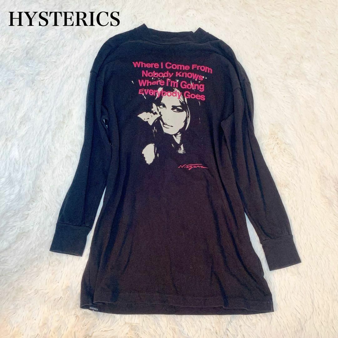 HYSTERICS(ヒステリックス)の美品★ヒステリックス　ガール　カットソー　ロングトップス　y2k Niagara レディースのトップス(カットソー(長袖/七分))の商品写真