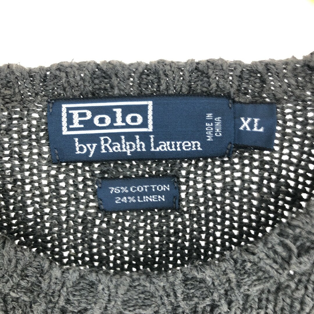 Ralph Lauren(ラルフローレン)の古着 ラルフローレン Ralph Lauren POLO by Ralph Lauren コットンニットセーター メンズXL /eaa399457 メンズのトップス(ニット/セーター)の商品写真