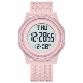 【色: ピンク】腕時計 レディース デジタル スポーツウォッチ 超薄型 腕時計 (その他)