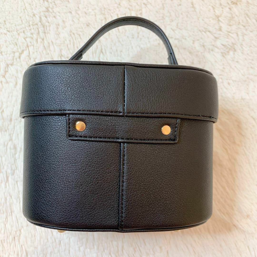 美品★ツルバイマリコオイカワ 完売品 バニティバッグ ハンドバッグ 黒 美品★ツルバイマリコオイカワ 完売品 バニティバッグ ハンドバッグ 黒