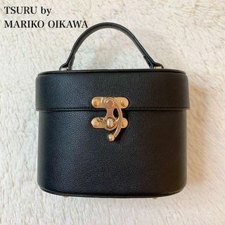 TSURU by Mariko Oikawa - 美品★ツルバイマリコオイカワ 完売品 バニティバッグ ハンドバッグ 黒