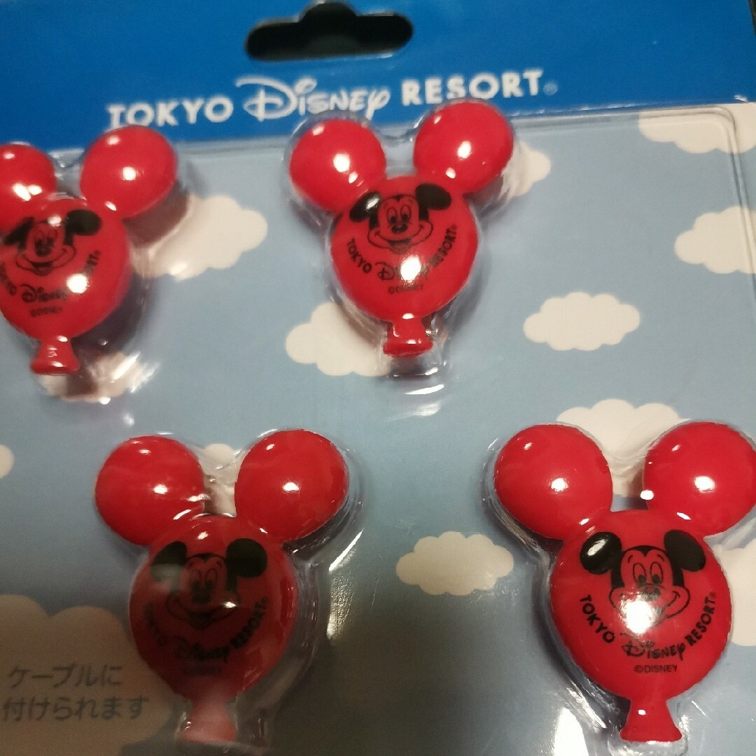 Disney(ディズニー)のミッキーマウス バルーン型 フィギュア ケーブル アクセサリー 東京ディズニー エンタメ/ホビーのおもちゃ/ぬいぐるみ(キャラクターグッズ)の商品写真