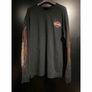 ハーレーダビッドソン(Harley Davidson)の激レア Harley-Davidson ロンTシャツ ヴィンテージ サイズXL(Tシャツ/カットソー(半袖/袖なし))