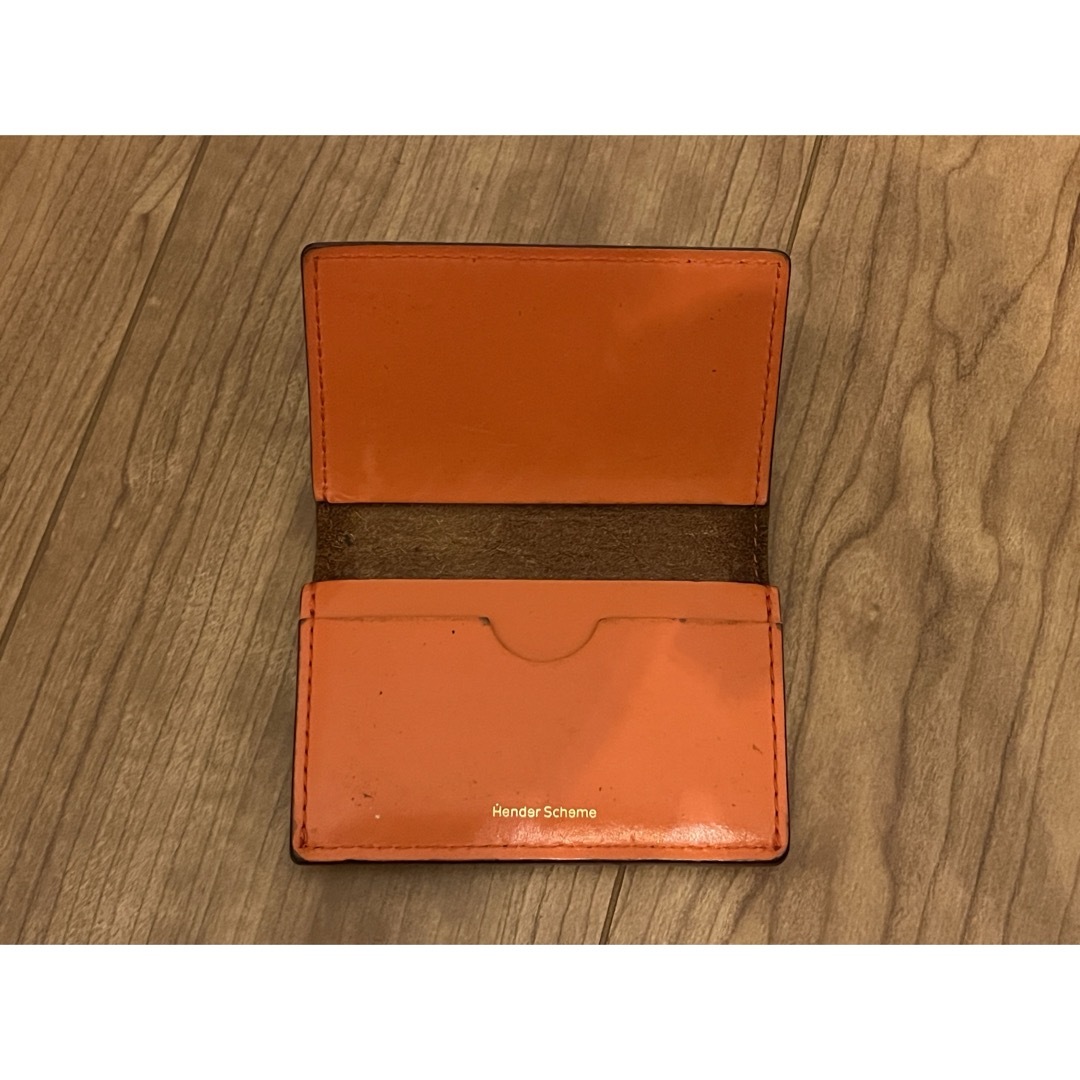 Hender Scheme(エンダースキーマ)のHender Scheme　folded card case オレンジ　 メンズのファッション小物(名刺入れ/定期入れ)の商品写真