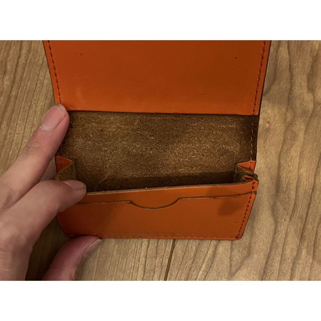 Hender Scheme(エンダースキーマ)のHender Scheme　folded card case オレンジ　 メンズのファッション小物(名刺入れ/定期入れ)の商品写真