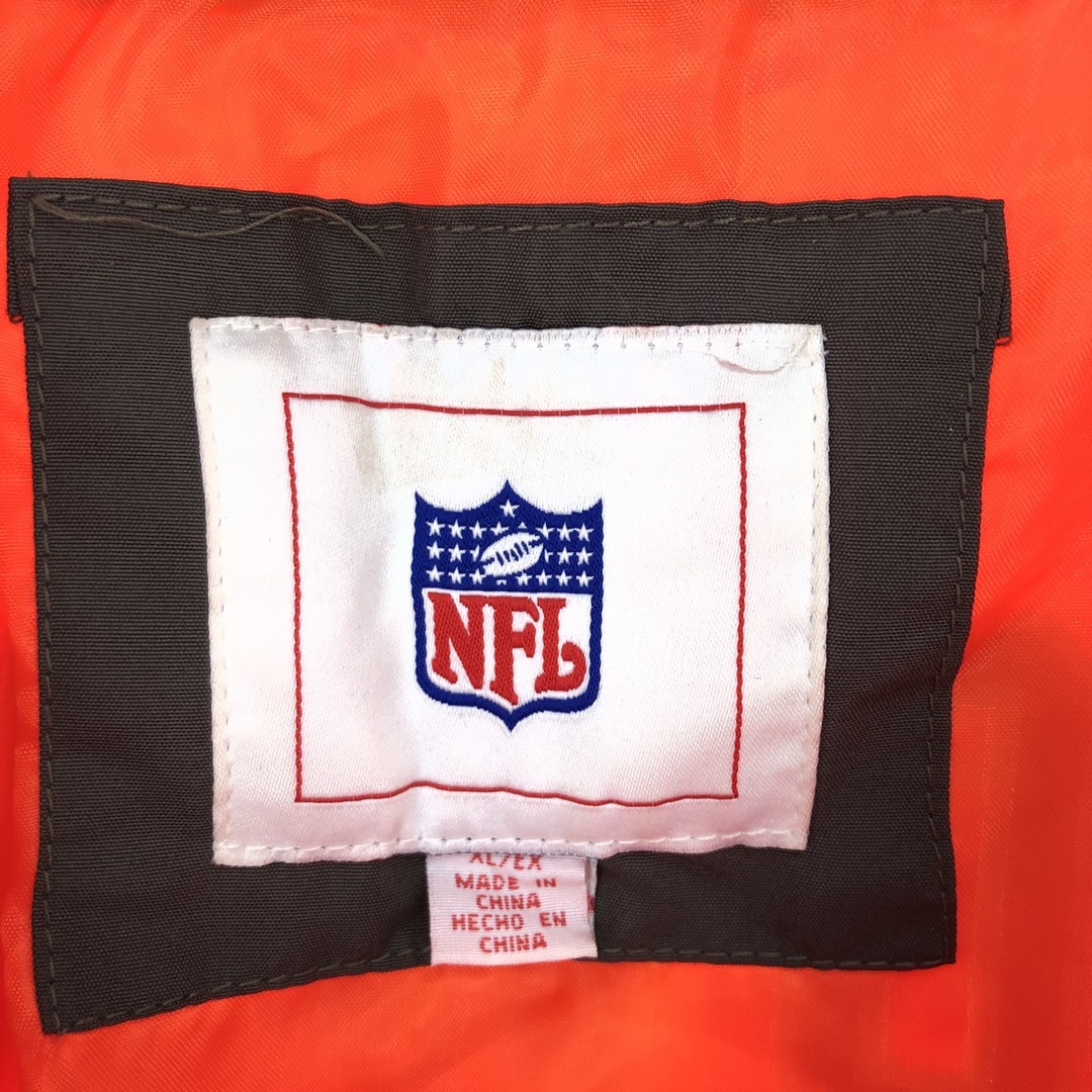 古着 NFL CLEVELAND BROWNS クリーブランドブラウンズ ハーフジップ ウォームアッププルオーバー メンズXL /eaa427161 メンズのジャケット/アウター(ナイロンジャケット)の商品写真