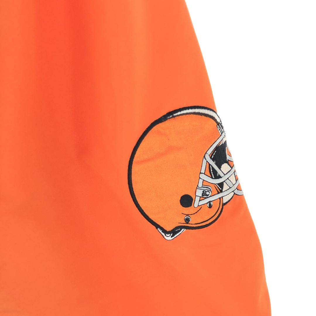 古着 NFL CLEVELAND BROWNS クリーブランドブラウンズ ハーフジップ ウォームアッププルオーバー メンズXL /eaa427161 メンズのジャケット/アウター(ナイロンジャケット)の商品写真