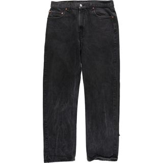 リーバイス(Levi's)の古着 00年代 リーバイス Levi's 505 REGULAR FIT STRAIGHT LEG ブラックデニム テーパードデニムパンツ メンズw33 /eaa425075(デニム/ジーンズ)