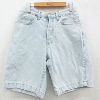 ゲス(GUESS)のW29★古着 ゲス GUESS ショート パンツ ショーツ メンズ 90年代 90s コットン USA製 薄紺 ネイビー デニム 23apr21 中古 ボトムス 短パン ショーパン ハーフ(ワークパンツ/カーゴパンツ)