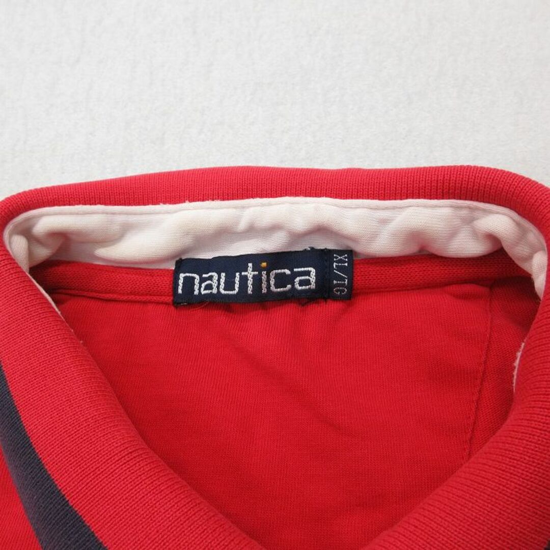 NAUTICA(ノーティカ)のXL★古着 ノーティカ NAUTICA 半袖 ブランド ポロ シャツ メンズ 90年代 90s ワンポイントロゴ 大きいサイズ 赤他 レッド 23apr28 中古 トップス メンズのトップス(ポロシャツ)の商品写真