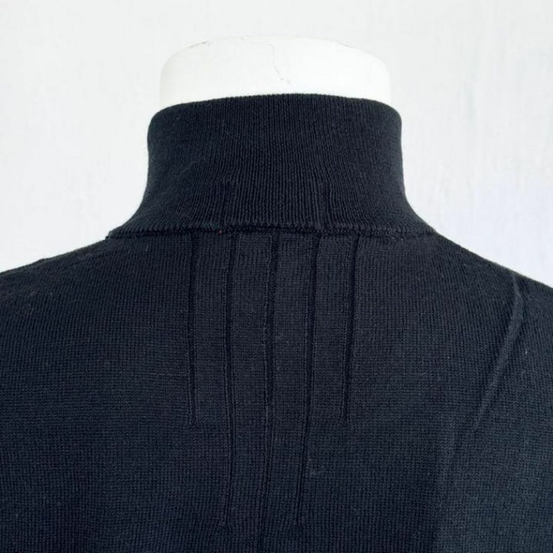 BRIDGESTONE(ブリヂストン)のBRIDGESTONE GOLF ベーシックシルエット 前開きセーター 黒 M メンズのトップス(ニット/セーター)の商品写真