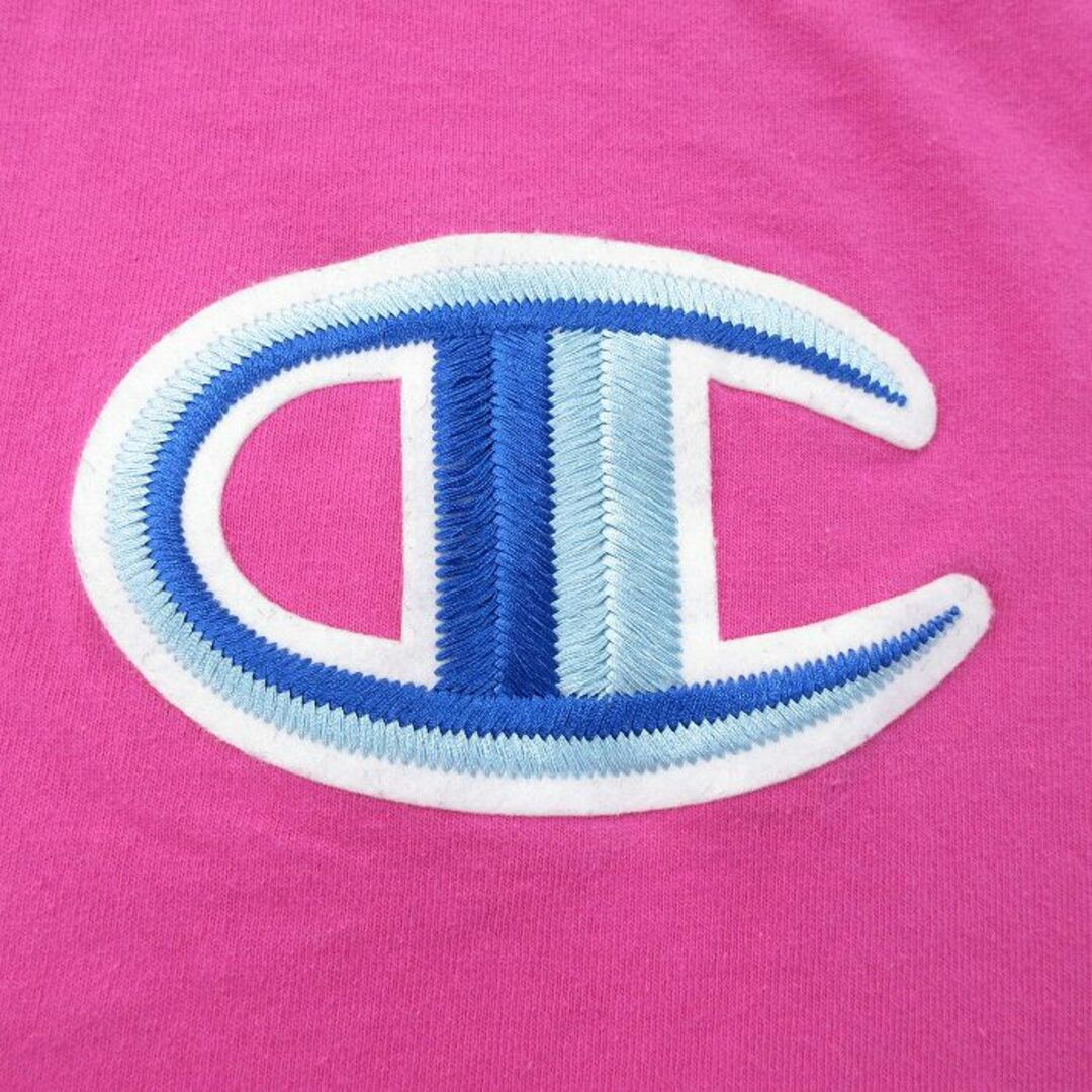 Champion(チャンピオン)のXL★古着 チャンピオン champion 半袖 ブランド Tシャツ メンズ ビッグロゴ クルーネック ピンク 23apr24 中古 メンズのトップス(Tシャツ/カットソー(半袖/袖なし))の商品写真