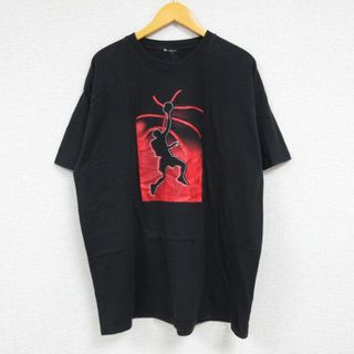 チャンピオン(Champion)のXL★古着 チャンピオン Champion 半袖 ブランド Tシャツ メンズ バスケットボール コットン クルーネック 黒 ブラック 23apr22 中古(Tシャツ/カットソー(半袖/袖なし))