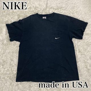 ナイキ(NIKE)のアメリカ製 NIKE ナイキ ポケット Tシャツ ポケT 銀タグ 刺繍ロゴ(Tシャツ/カットソー(半袖/袖なし))