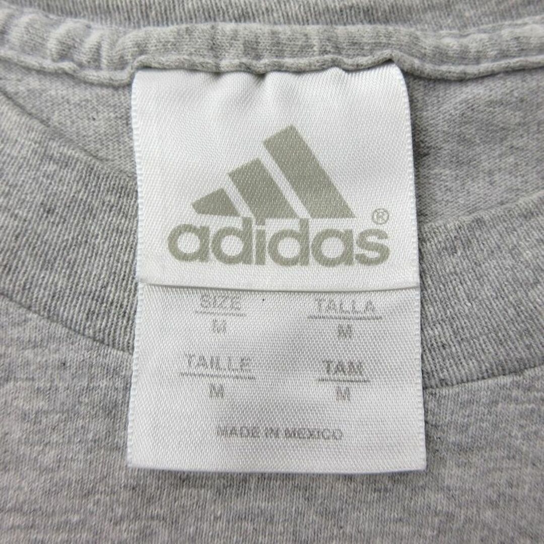 adidas(アディダス)のL★古着 アディダス adidas 半袖 ビンテージ Tシャツ メンズ 00年代 00s ビッグロゴ サッカー ボストンレイカーズ クルーネック グレー 霜降り 23apr24 中古 メンズのトップス(Tシャツ/カットソー(半袖/袖なし))の商品写真