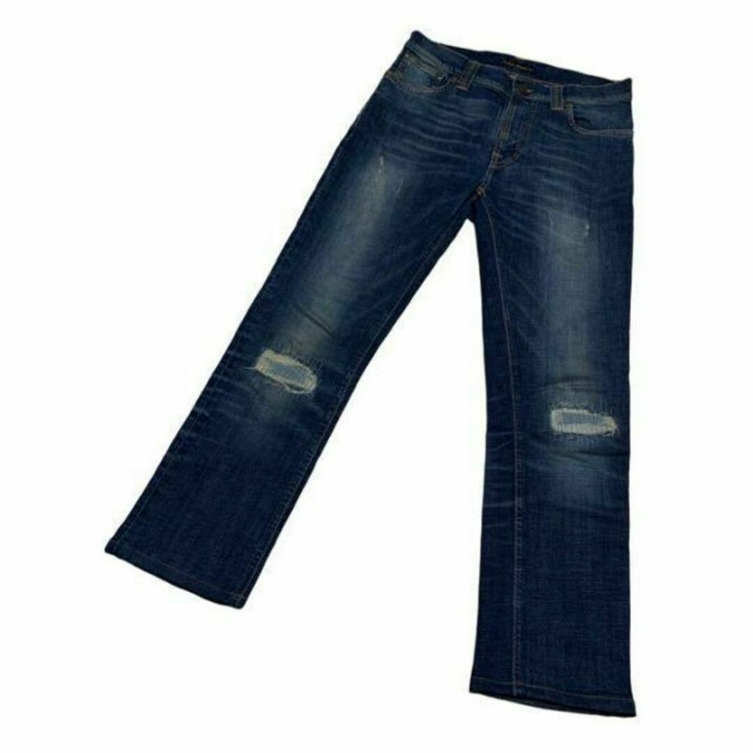 Nudie Jeans(ヌーディジーンズ)のNudie Jeans ヌーディー シンフィン THIN FIN W29 リペア メンズのパンツ(デニム/ジーンズ)の商品写真