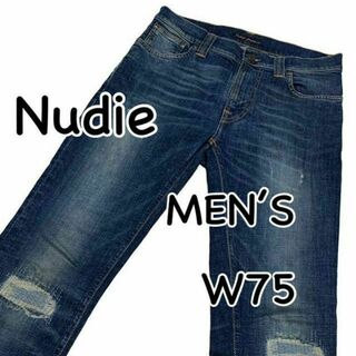 ヌーディジーンズ(Nudie Jeans)のNudie Jeans ヌーディー シンフィン THIN FIN W29 リペア(デニム/ジーンズ)