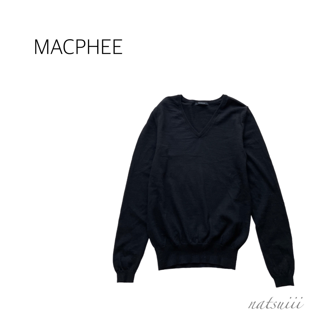 MACPHEE(マカフィー)のMACPHEE トゥモローランド . ベーシック 薄手 Ｖネック プルオーバー レディースのトップス(ニット/セーター)の商品写真